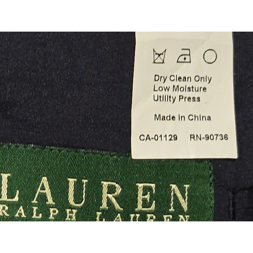 Ralph Ralph Lauren 44R Navy Wool Blazer 2 Gold Button Closure 4 Button Sleeve EU - Picture 4 of 5